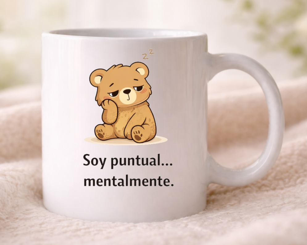 taza oso soy puntual mentalmente divertida