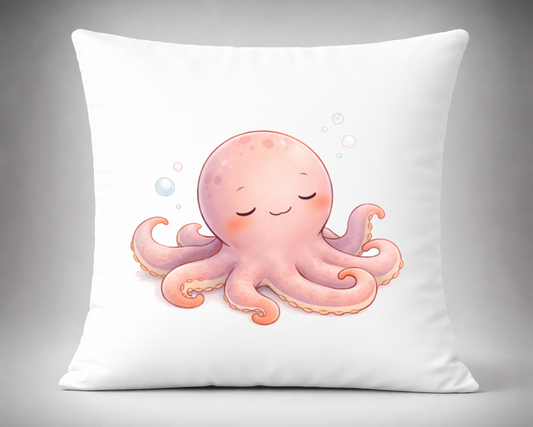 cojin pulpo infantil kawaii suave decoracion habitacion bebe