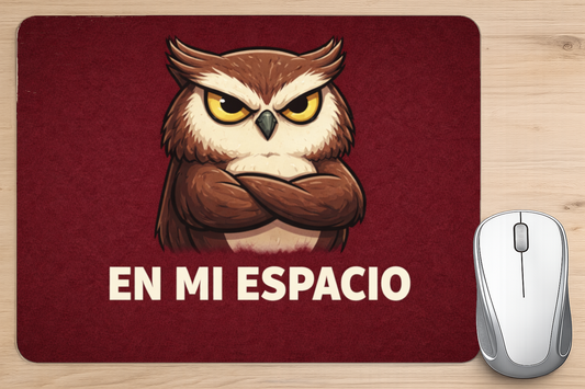 alfombrilla raton buho en mi espacio divertida escritorio