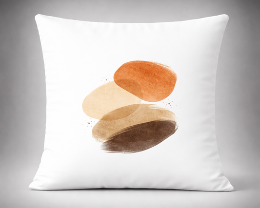 cojin decorativo boho formas organicas tonos tierra estilo minimalista