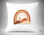 cojin decorativo paisaje abstracto tonos tierra estilo boho minimalista natural