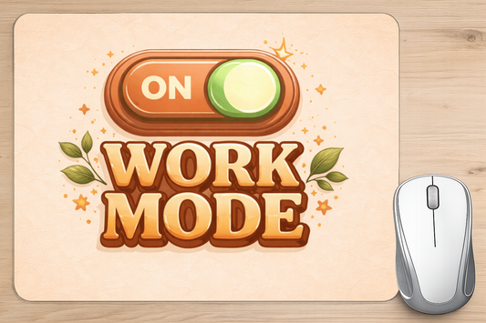 alfombrilla raton work mode on productividad escritorio oficina