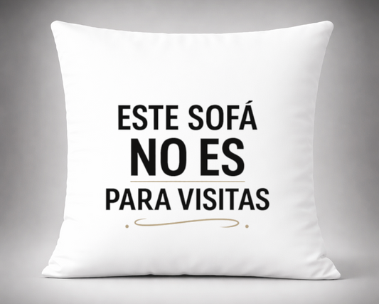 cojin este sofa no es para visitas decoracion divertida hogar salon