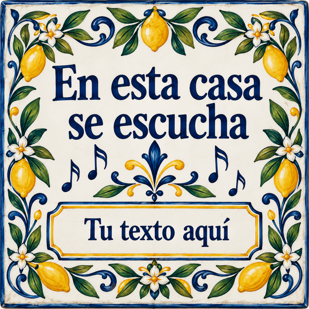 Azulejo decorativo grupo musical