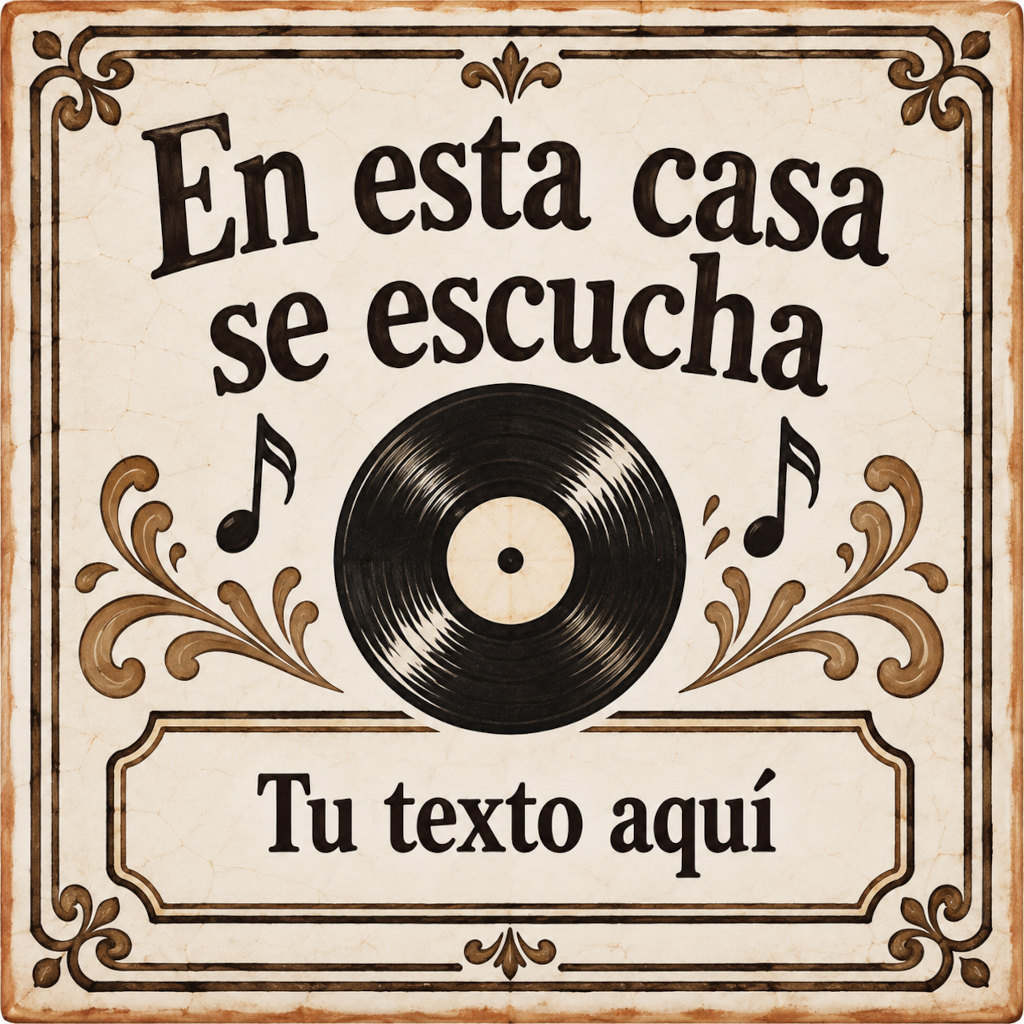 Azulejo decorativo grupo musical