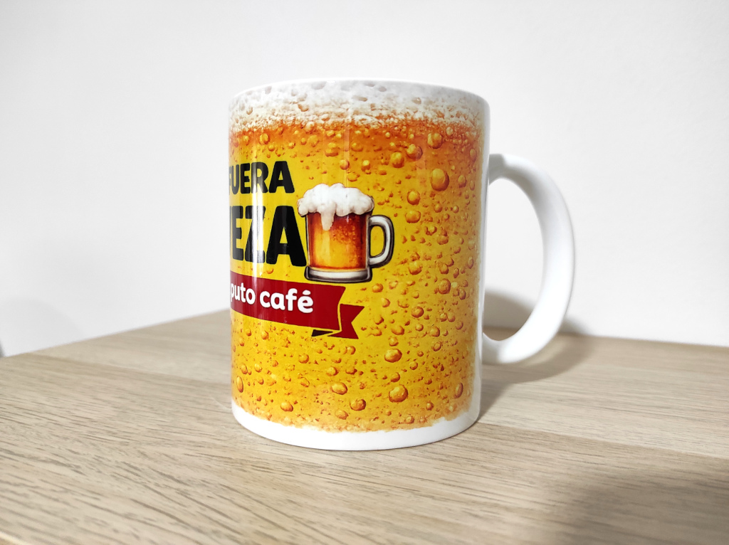 Taza divertida de cerámica con frase graciosa
