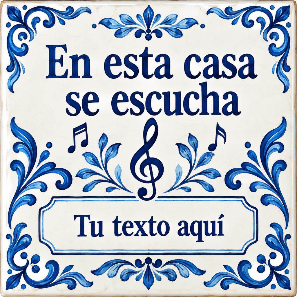 Azulejo decorativo grupo musical